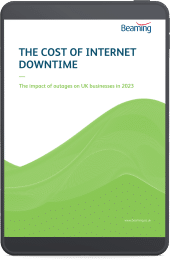Cost of internet downtime report on Ipad
