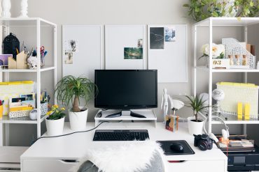 Home office setup neat